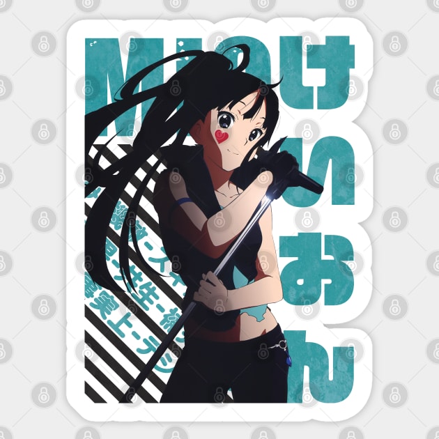 K-ON ! - Mio Akiyama Sticker by Recup-Tout